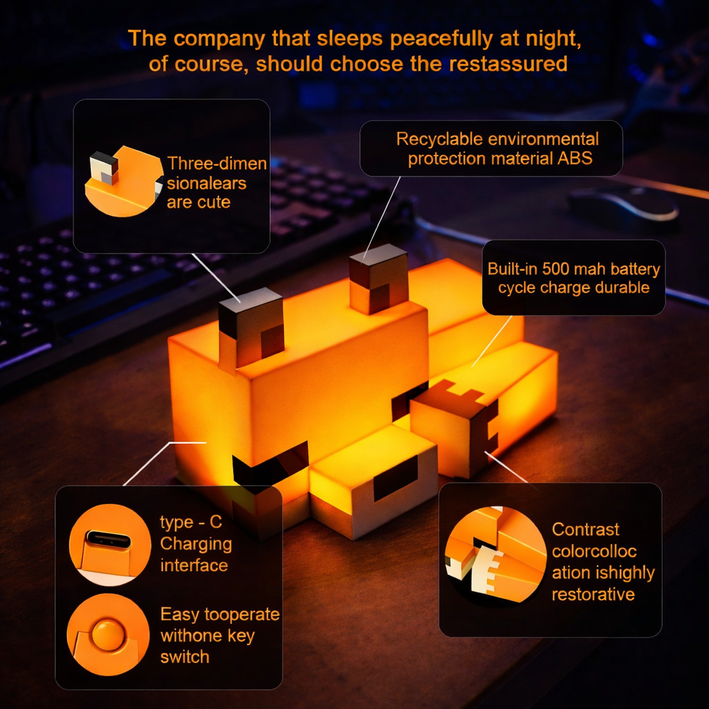 Lumora Fox Night Light